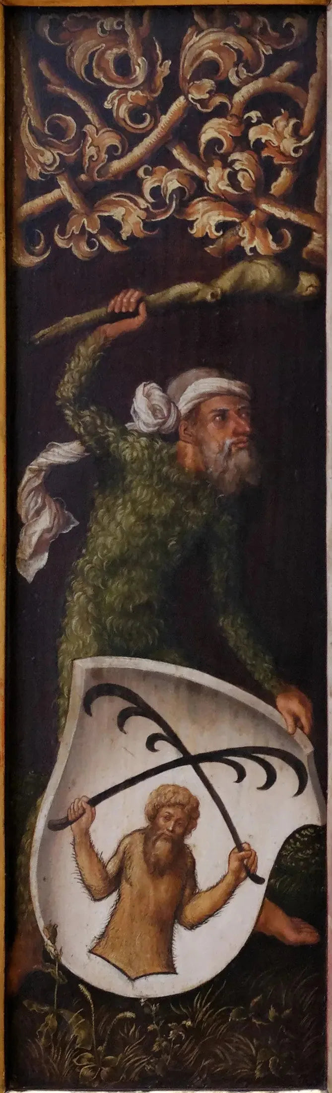 Portret Oswolta Krela: „Leśni ludzie” z herbowymi tarczami Oswolta Krela - Albrecht Dürer