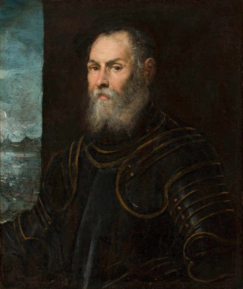 Portret weneckiego admirała. - Jacopo Tintoretto