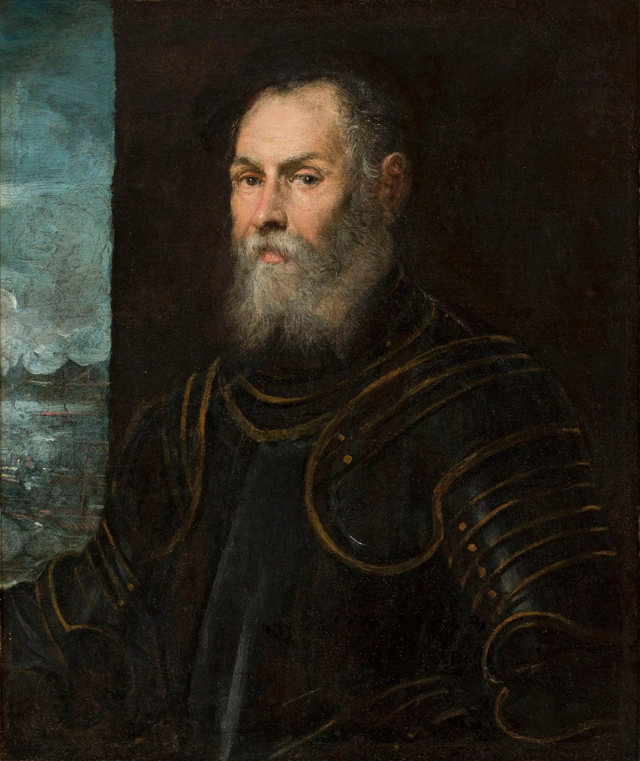 Portret weneckiego admirała. - Jacopo Tintoretto