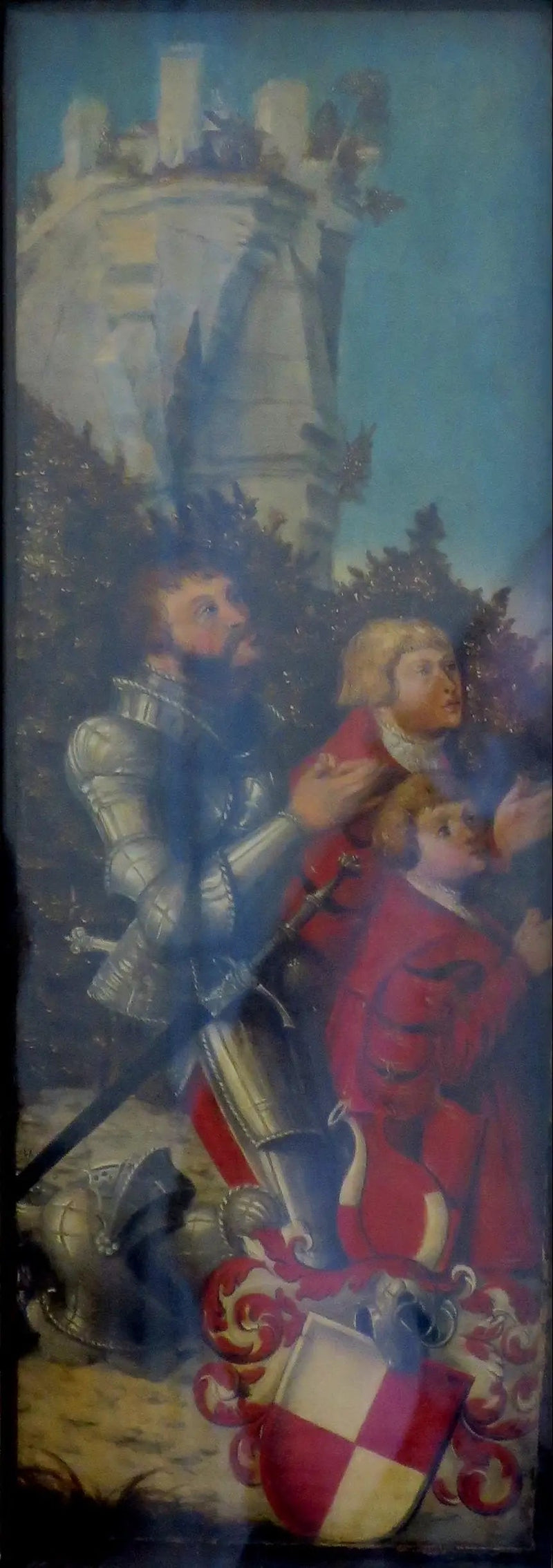 Portret rycerza i jego dwóch synów - Lucas Cranach Starszy