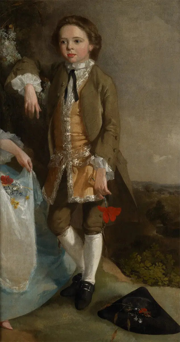 Portret chłopca (fragment „Portret chłopca i dziewczynki”) - Thomas Gainsborough
