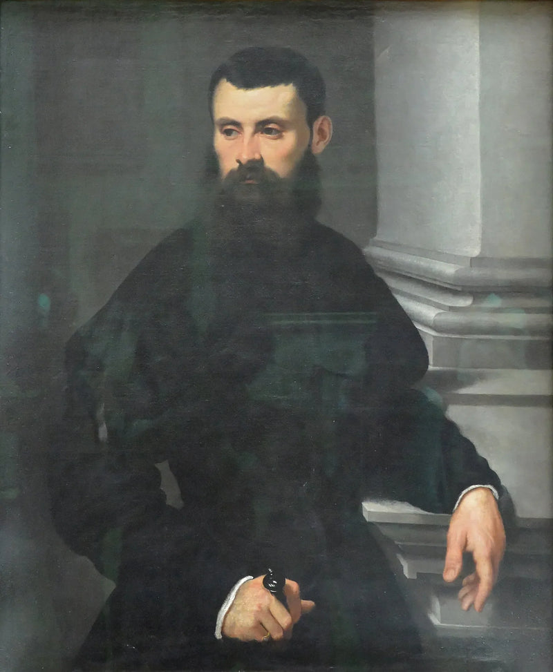 Portret szlachcica, ręka na mieczu - Jacopo Tintoretto