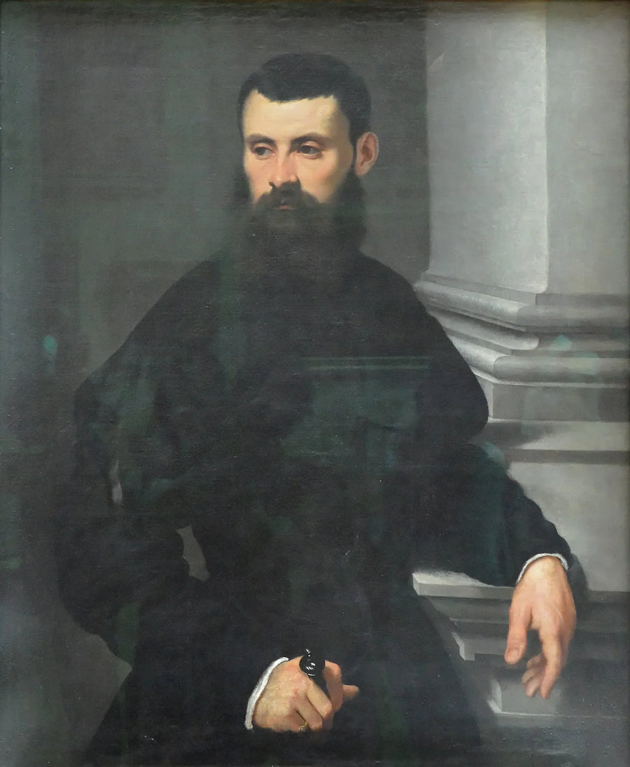 Portret szlachcica, ręka na mieczu - Jacopo Tintoretto