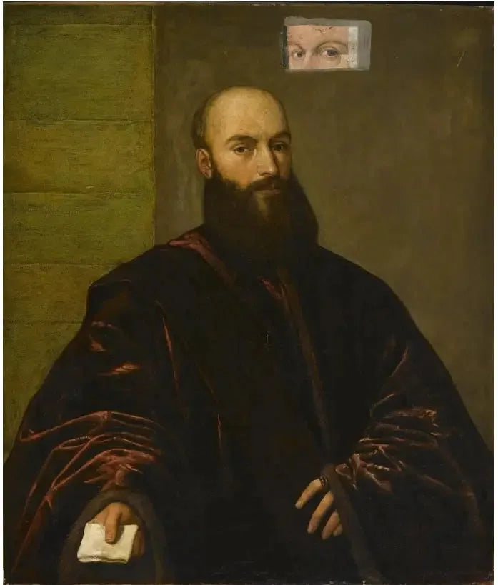 Portret weneckiego szlachcica (nadmalowany) - Titian