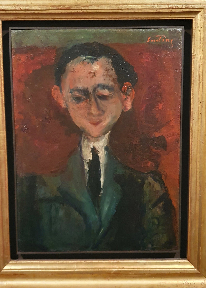 Portret mężczyzny w czarnym krawacie - Chaim Soutine