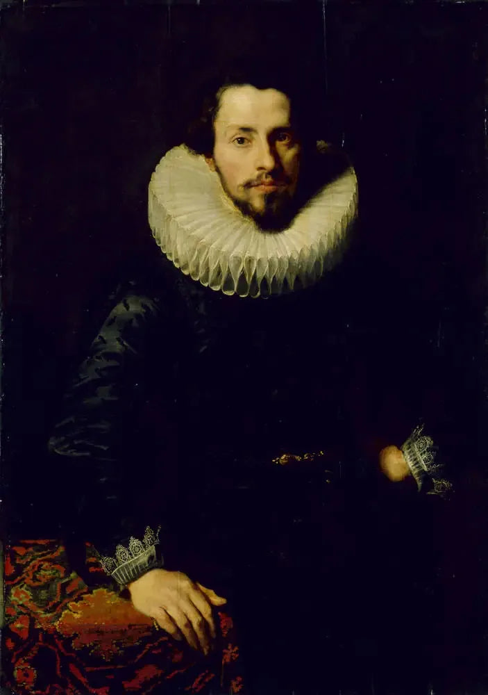 Portret mężczyzny przy stole - Antoine van Dyck