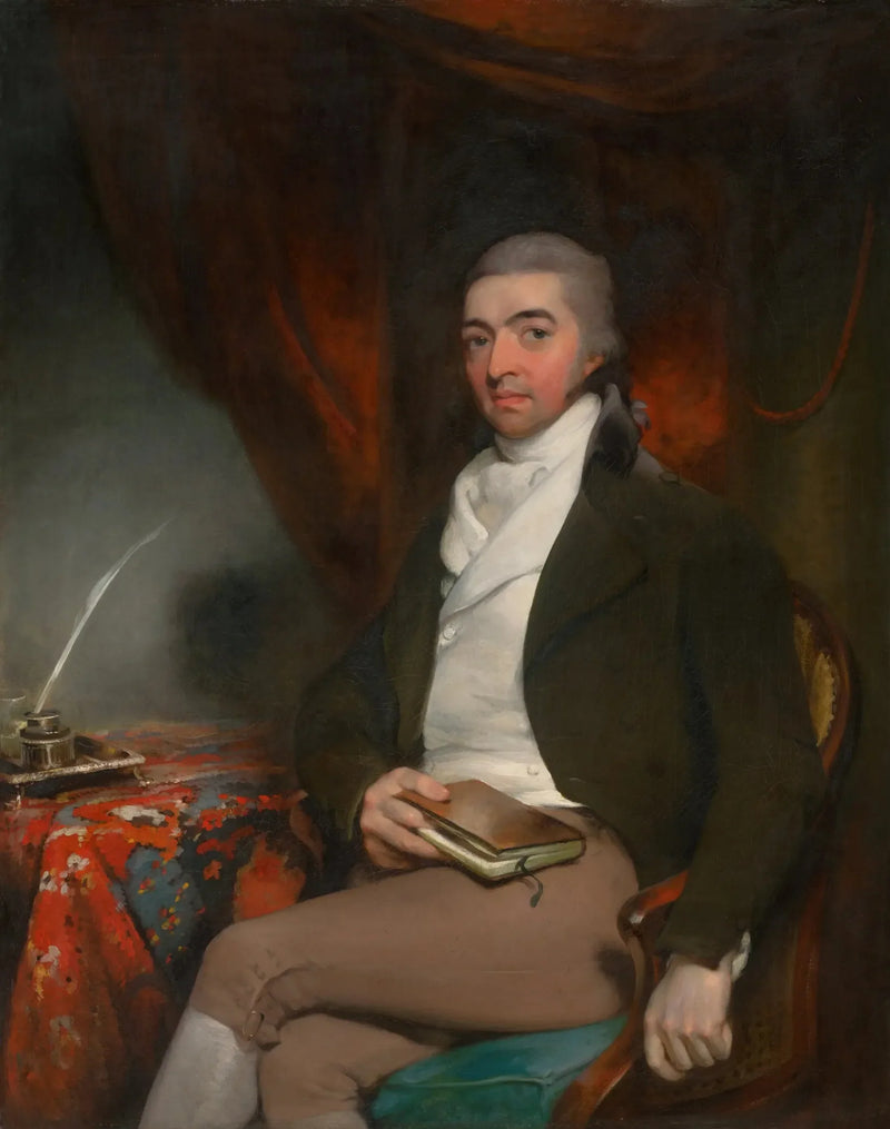 Portret mężczyzny siedzącego z książką - Thomas Lawrence
