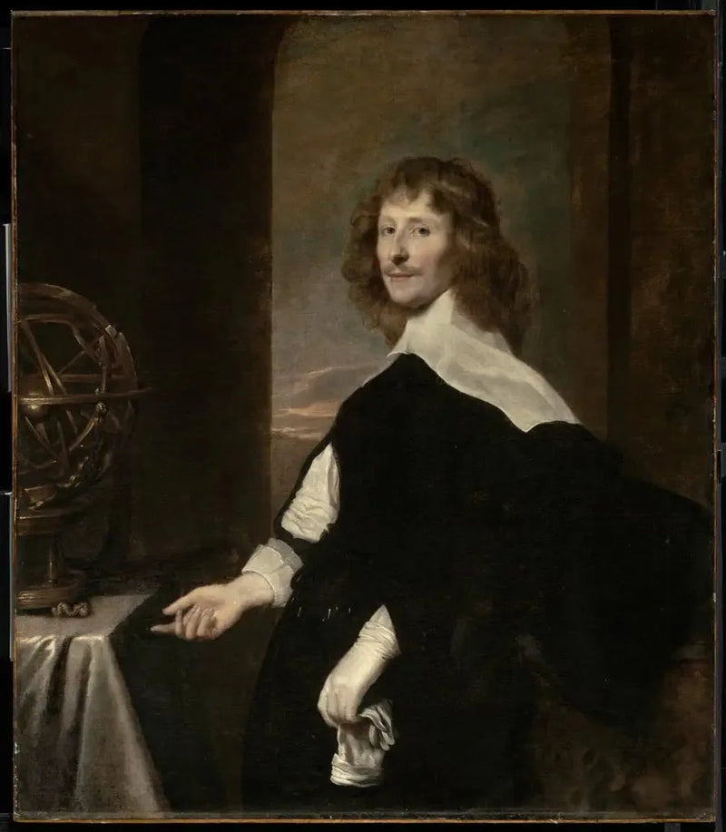 Portret mężczyzny z kulistą armillą - Antoine van Dyck