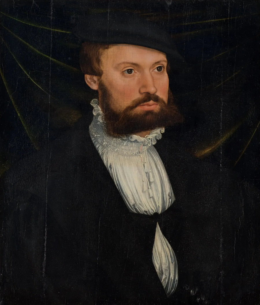 Portret brodatego mężczyzny - Lucas Cranach Starszy