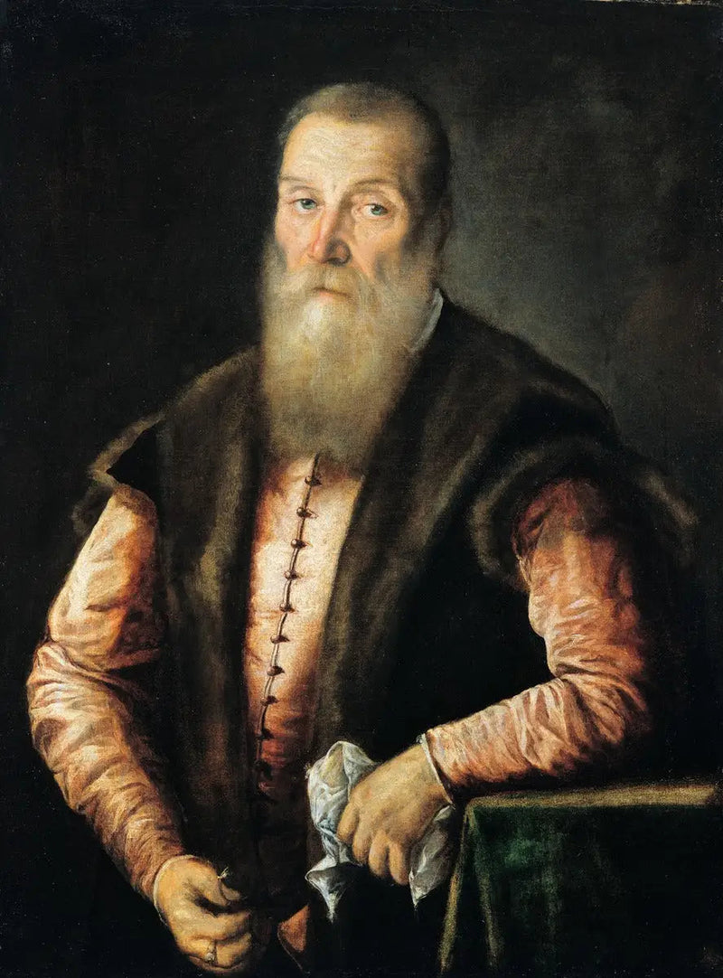 Portret brodatego mężczyzny - Titian