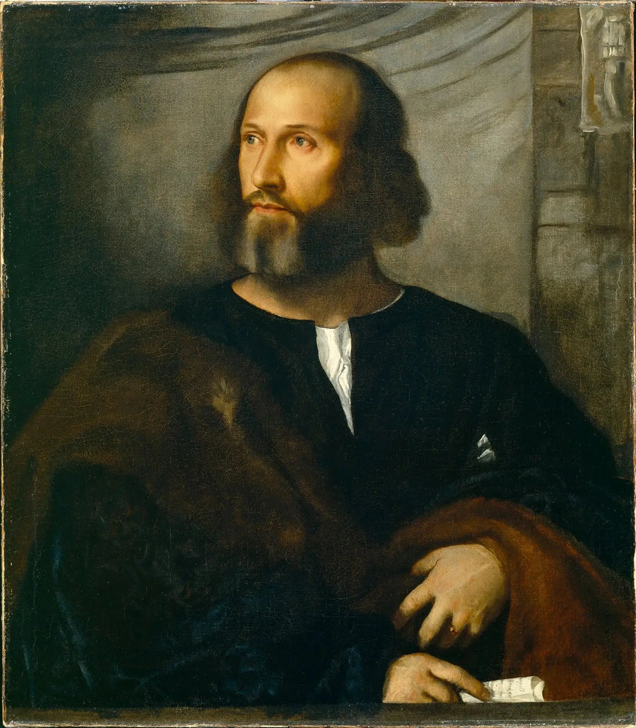 Portret brodatego mężczyzny - Titian