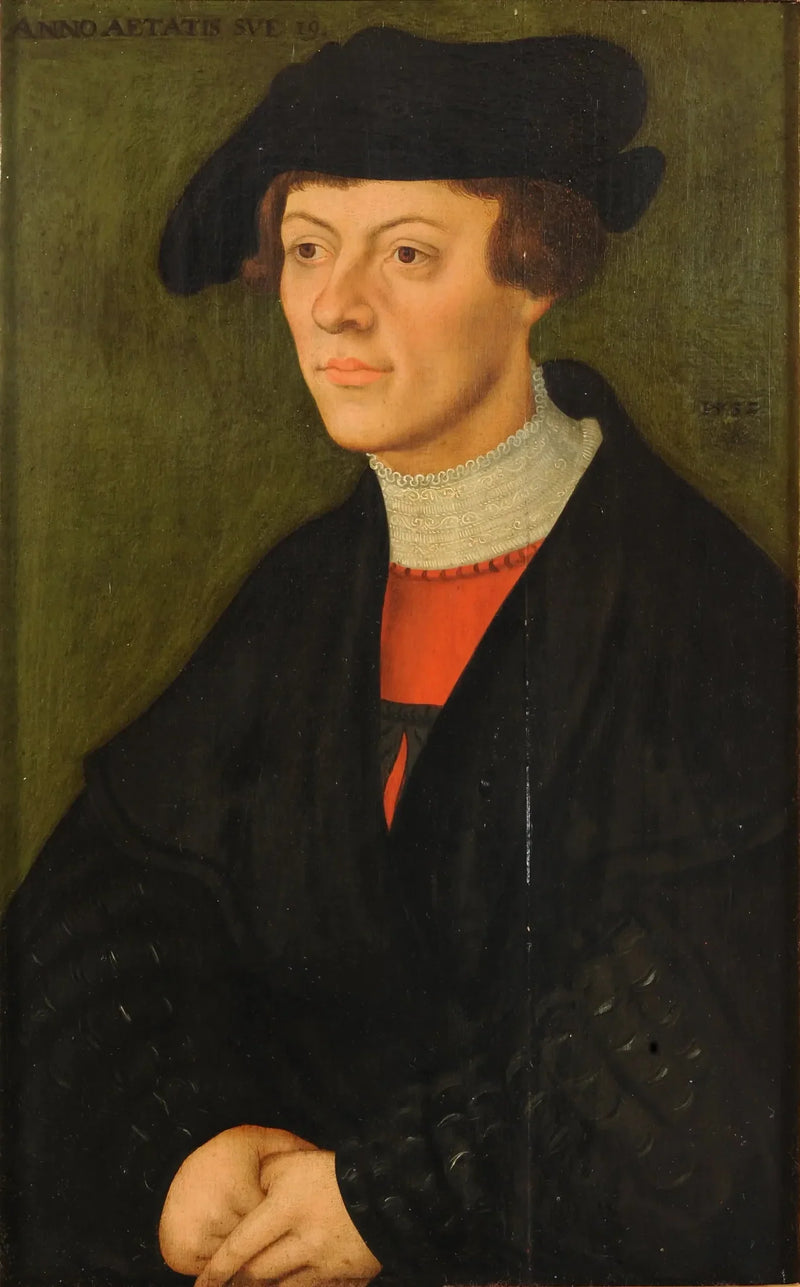 Portret mężczyzny w wieku 19 lat - Lucas Cranach Starszy