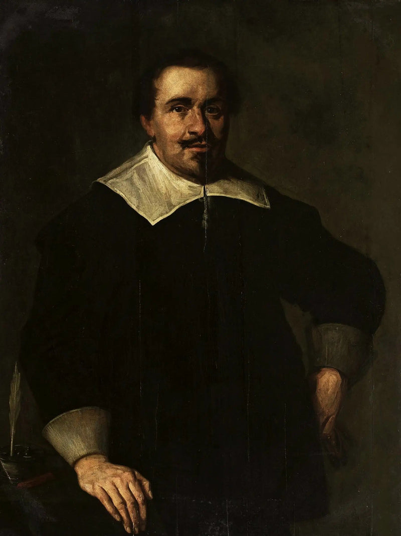 Portret mężczyzny w wieku 39 lat z kałamarzem. - Frans Hals