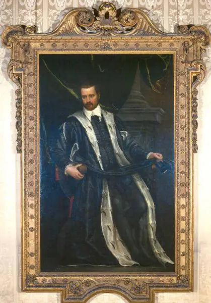 Portrait d'un homme de la famille Soranzo en robe de sénateur - Paul Véronèse image 1 tableau peint à l’huile sur toile