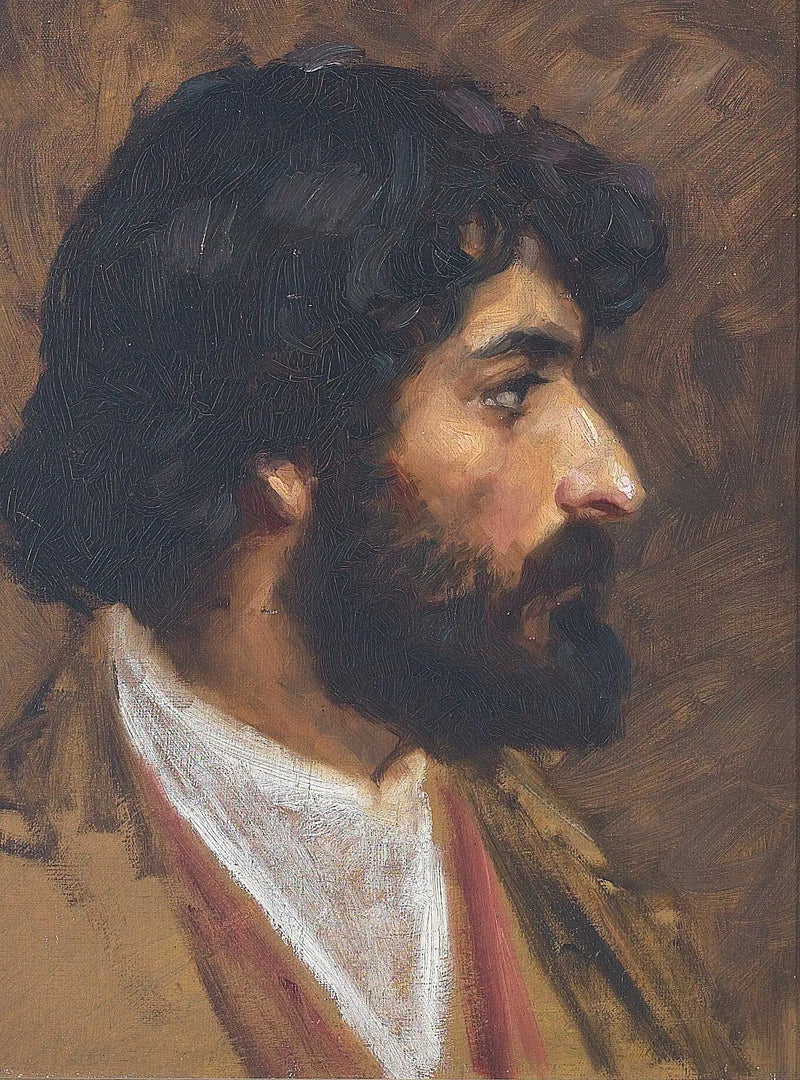 Portret egipskiego mężczyzny. - H. A. Brendekilde