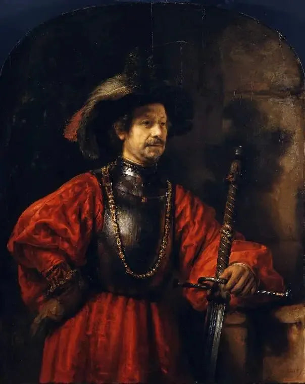 Portret mężczyzny w mundurze wojskowym - Rembrandt