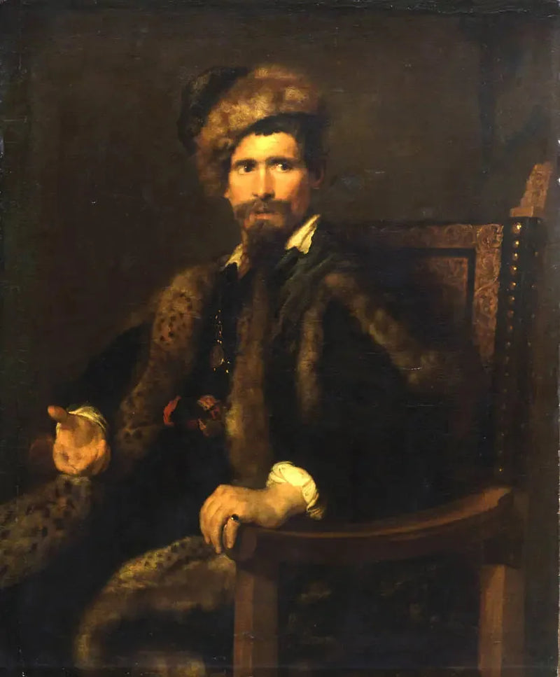 Portret mężczyzny w futrze - Antoine van Dyck