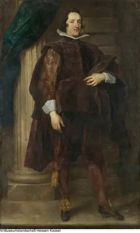 Portret Hiszpańskiego Mężczyzny - Antoine van Dyck