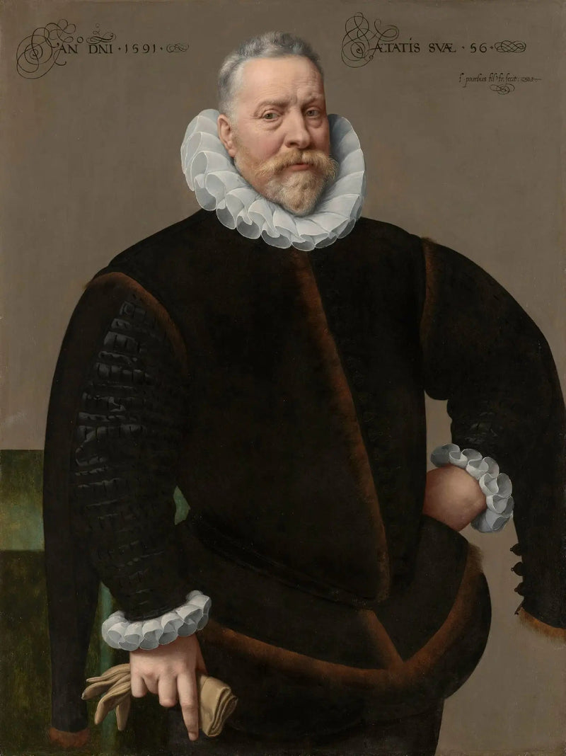 Portret nieznanego mężczyzny, w wieku 56 lat - Frans Pourbus Młodszy
