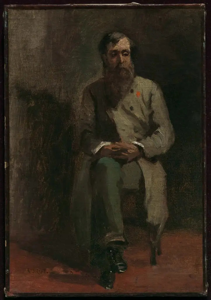 Portret mężczyzny - Jean-Baptiste Camille Corot
