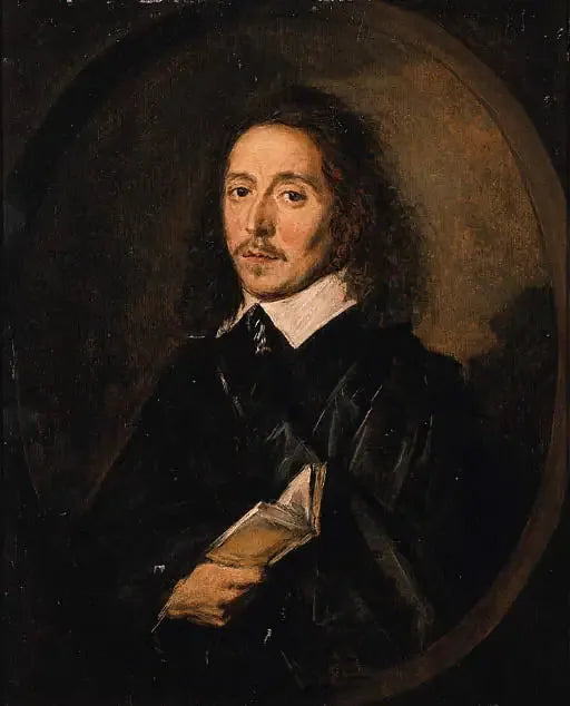 Portret mężczyzny trzymającego otwartą książkę - Frans Hals