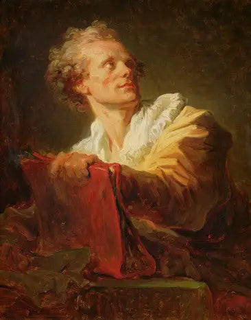 Portret młodego artysty - Jean-Honoré Fragonard