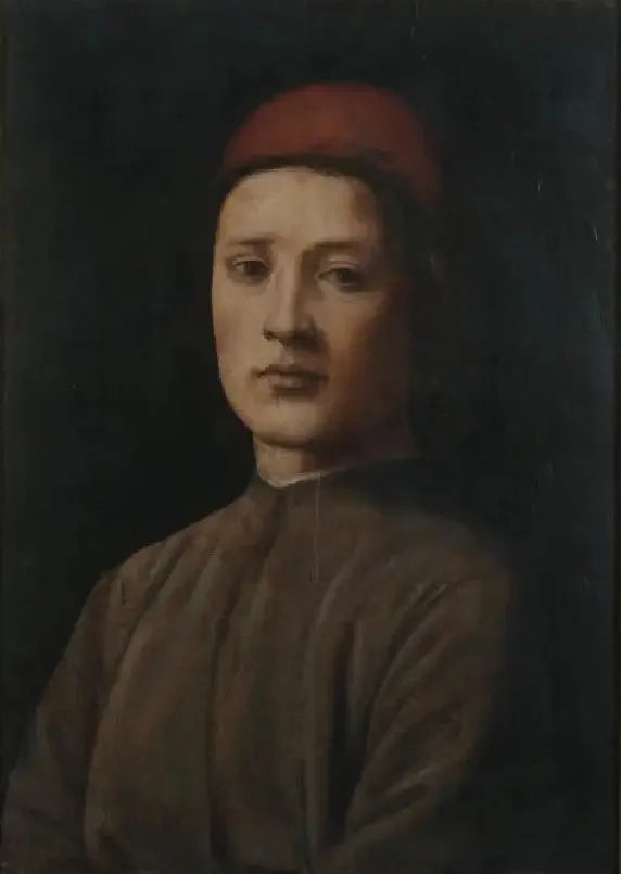 Portret młodego mężczyzny w czerwonym beretcie - Filippino Lippi