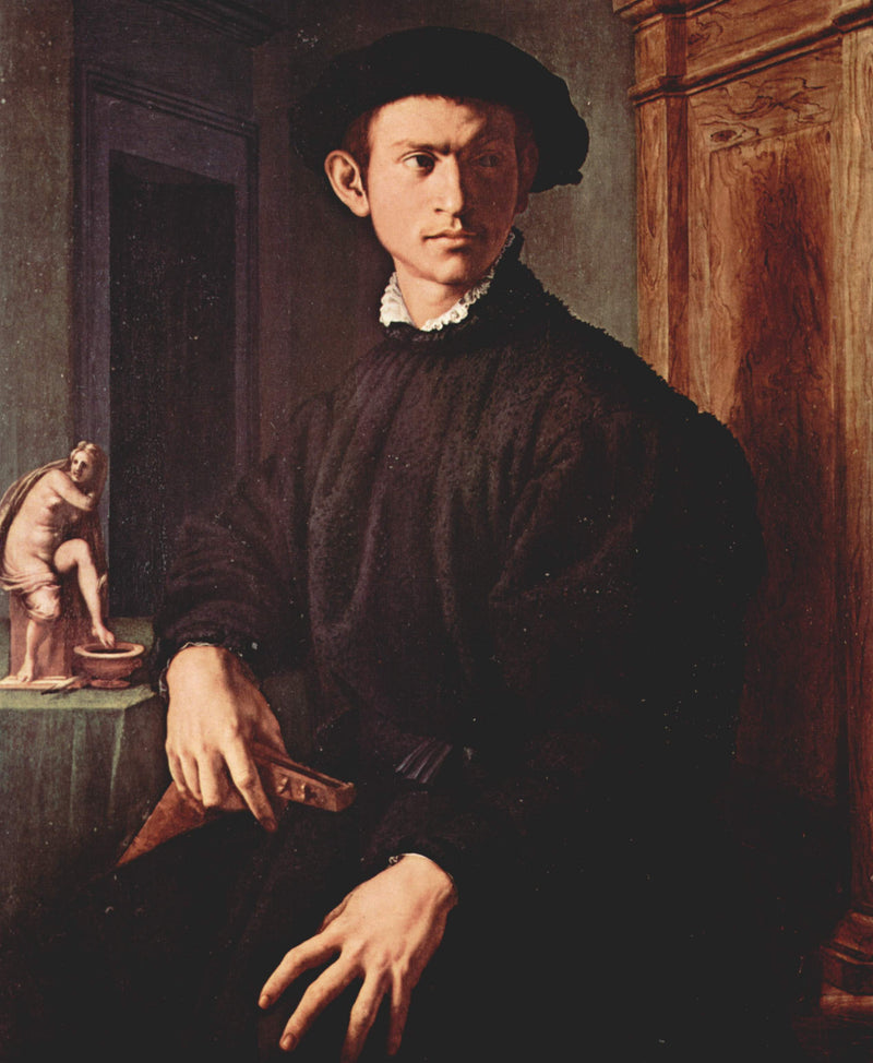 Portret młodego mężczyzny z lutnią - Bronzino