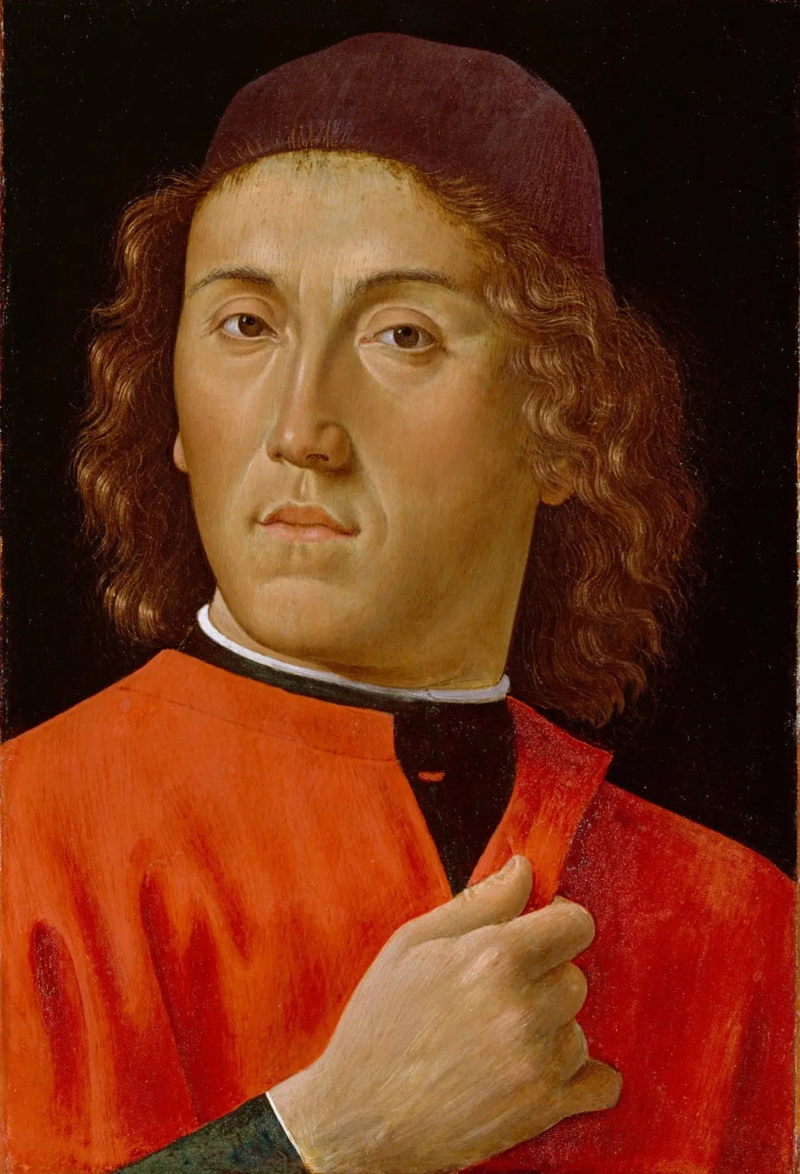 Portret młodego mężczyzny - Domenico Ghirlandaio