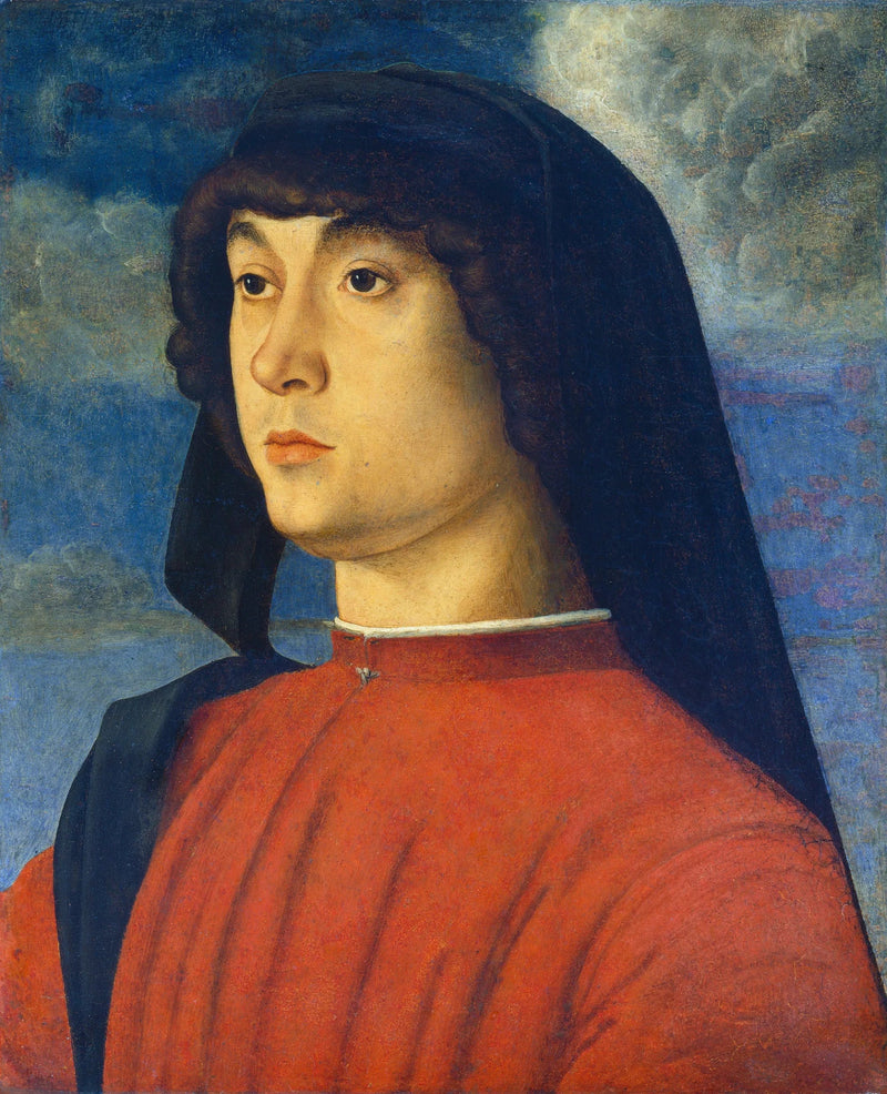 Portret młodego mężczyzny w czerwieni - Giovanni Bellini