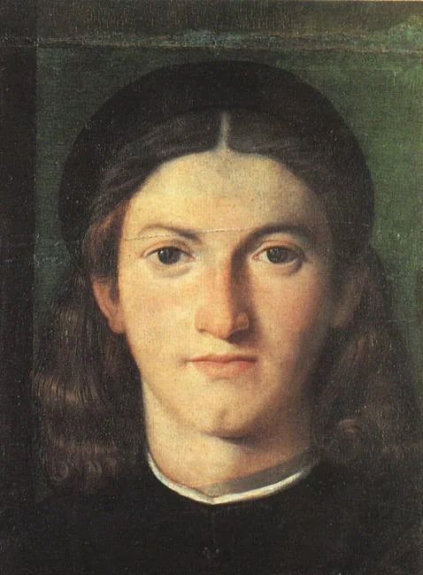 portret młodego mężczyzny - Lorenzo Lotto