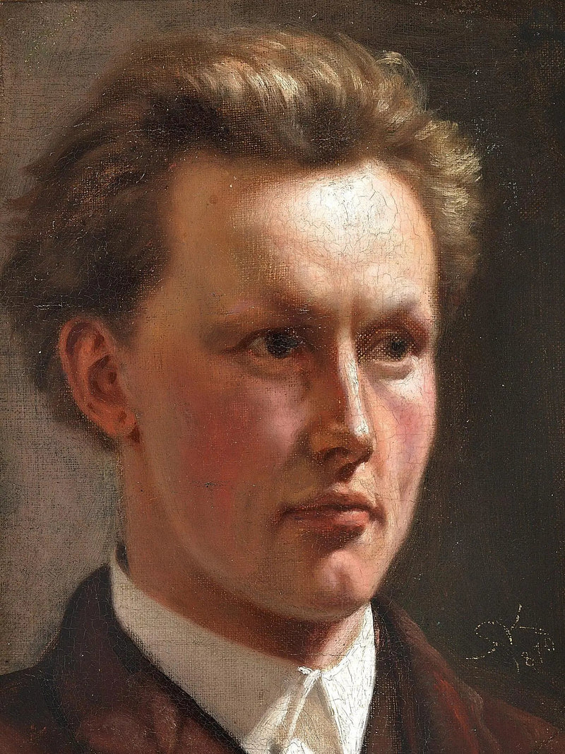 Portret młodego mężczyzny. - Peder Severin Krøyer