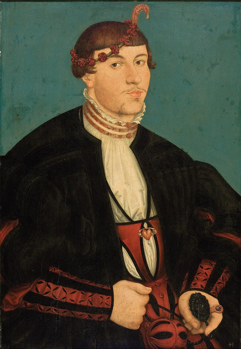 Portret młodego szlachcica z rodziny Rava - Lucas Cranach Starszy