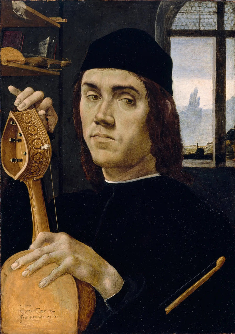 Portret muzyka - Filippino Lippi