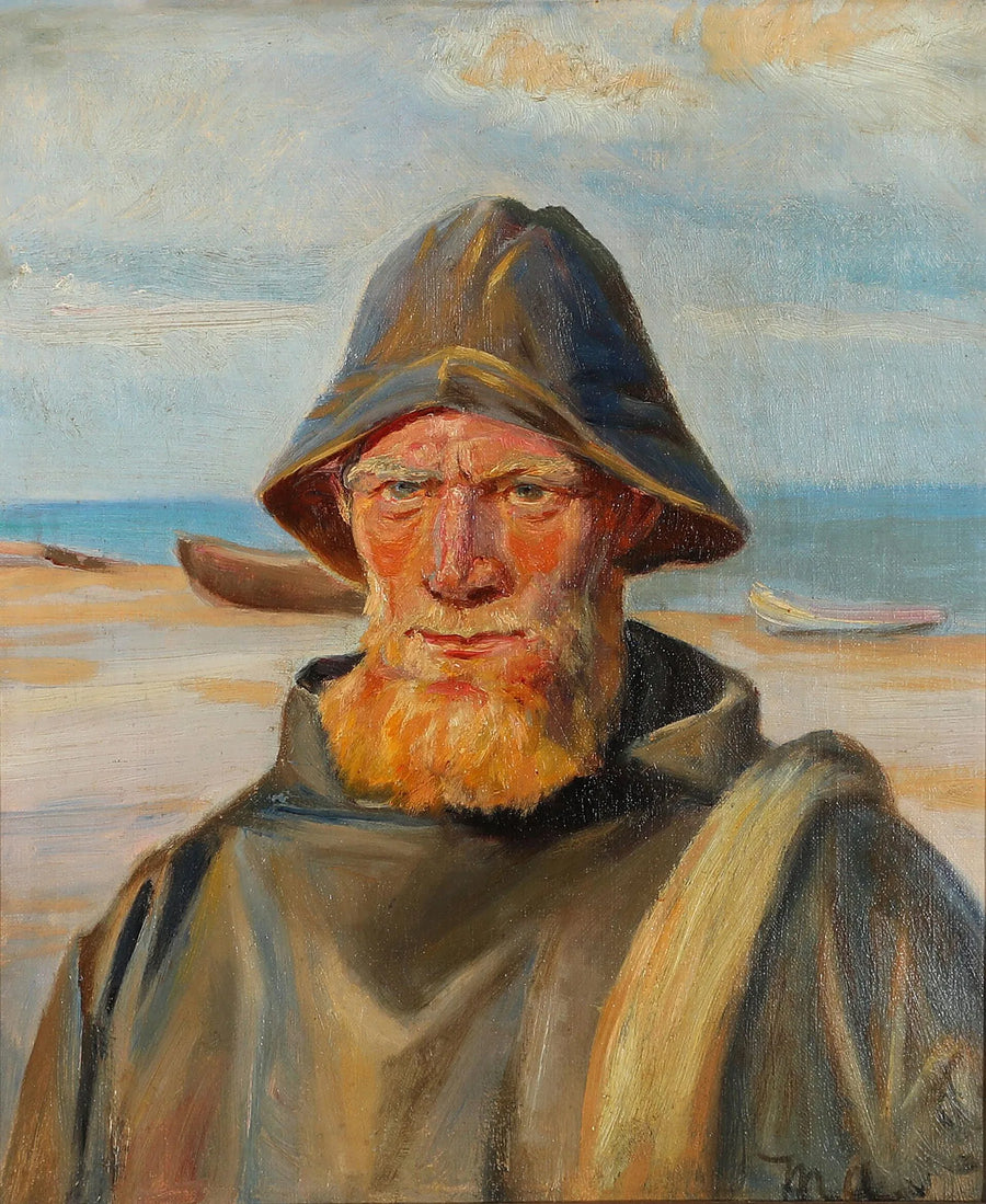 Portret rybaka - Michael Peter Ancher