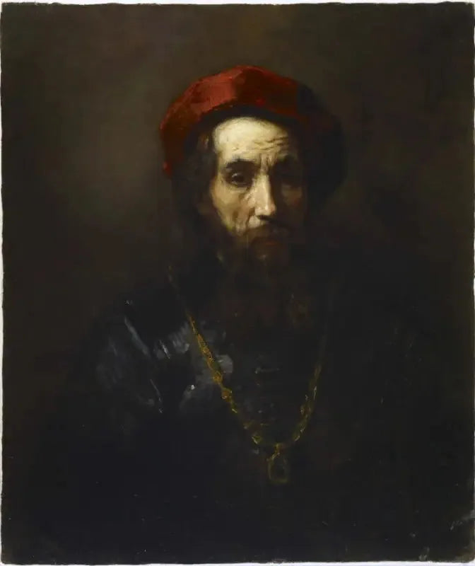 Portret rabina - Rembrandt