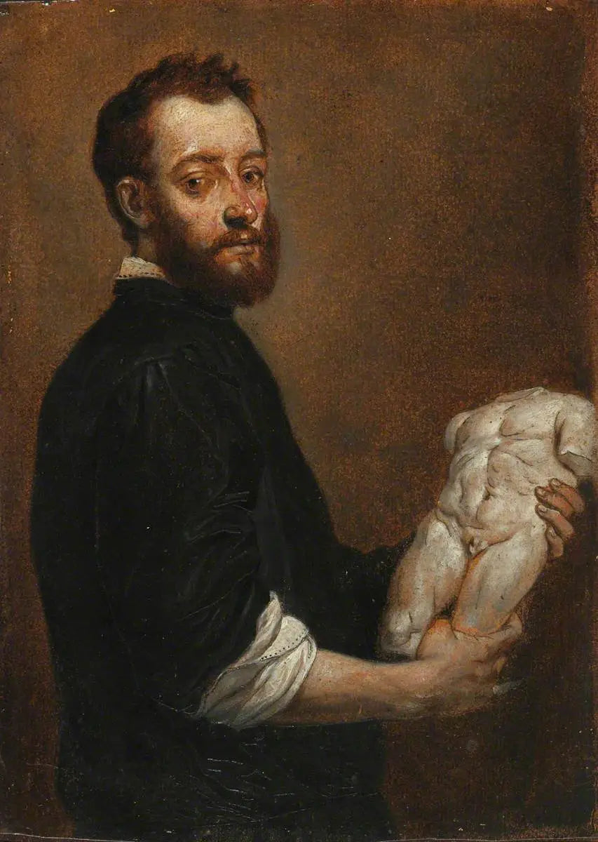 Portret rzeźbiarza (Allesandro Vittoria) (według Giovanni Battista Moroni) - David Teniers Młodszy