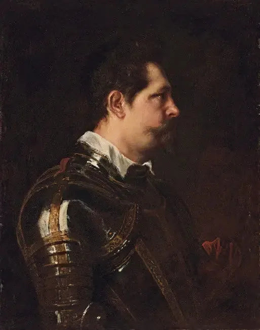 Portret nieznanego włoskiego żołnierza - Antoine van Dyck