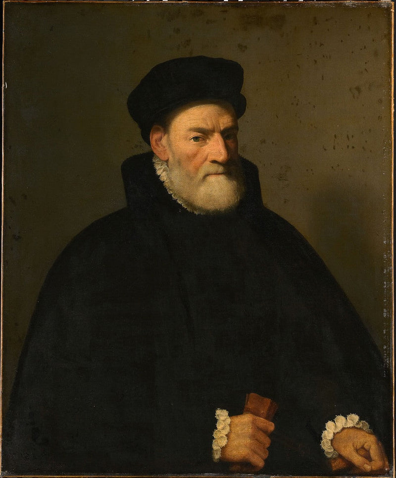 Portret starszego mężczyzny, prawdopodobnie Vercellino Olivazzi, senator z Bergamo - Giovanni Battista Moroni