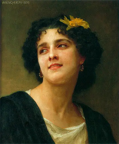 Portret brunetki. - Bouguereau