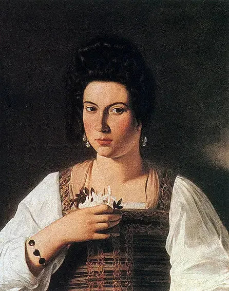 Portret kurtyzany - Caravaggio