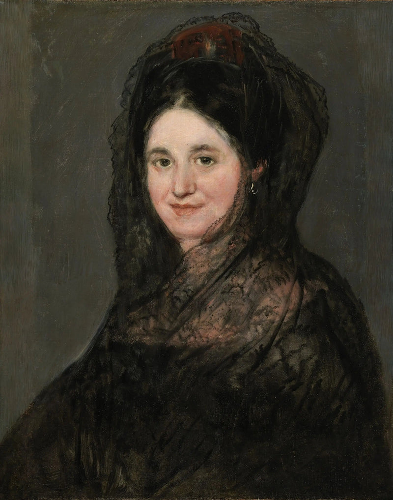 Portret damy w czarnej mantyli - Francisco de Goya
