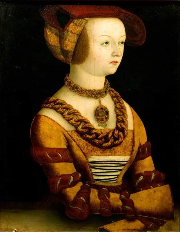 Portret damy w kostiumie około 1530 - Lucas Cranach Starszy