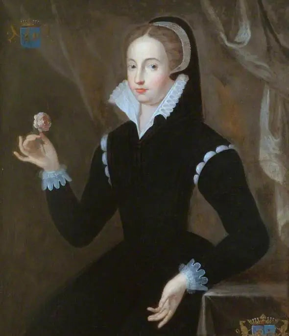 Portret damy w czarnej sukni z fryzurą Marie Stuart - François Clouet
