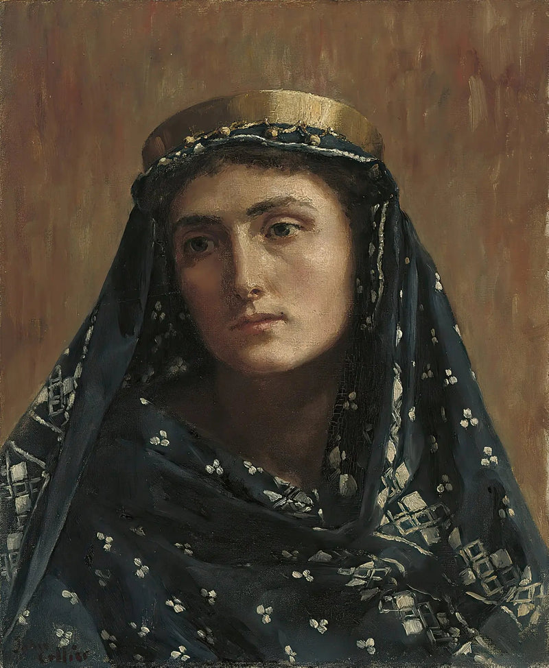 Portret damy w orientalnej sukni - John Collier