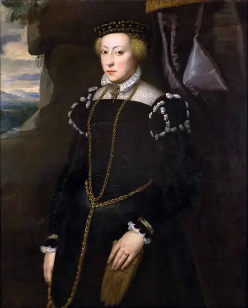 Portret damy (może Éléonore, księżna Mantui, na podstawie włoskiego mistrza) - Peter Paul Rubens