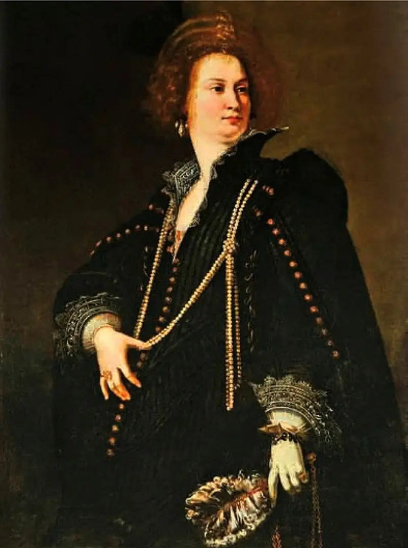 Portret damy trzymającej wachlarz - Artemisia Gentileschi