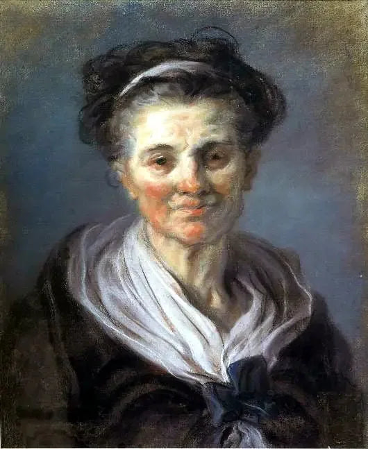 Portret starszej kobiety - Jean-Honoré Fragonard