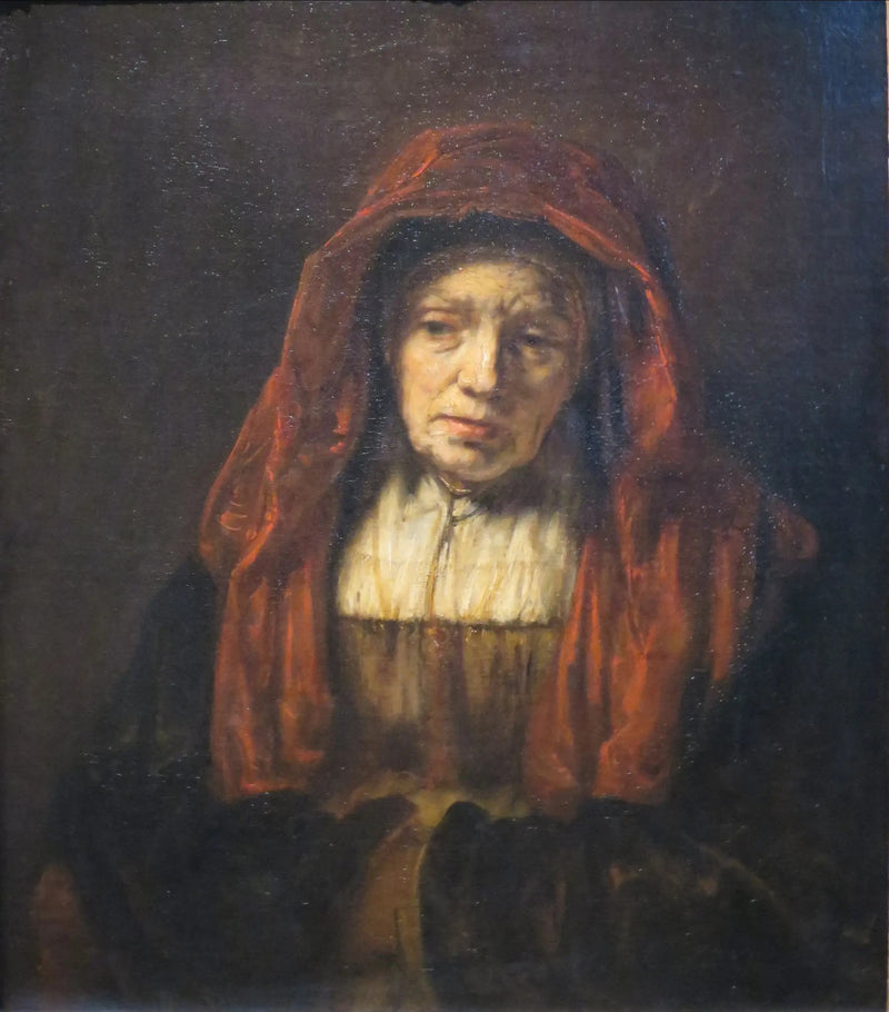 Portret starszej kobiety. - Rembrandt