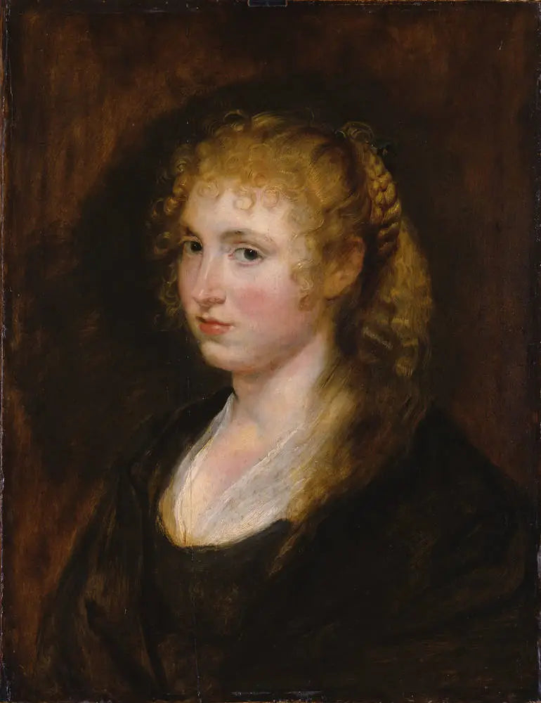 Portret kobiety z blondami splecionymi w warkocz - Peter Paul Rubens